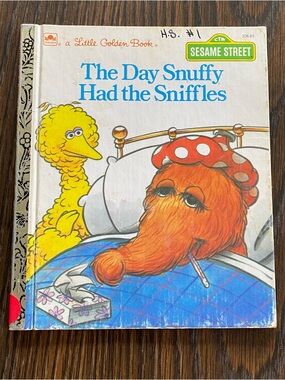 Sesame Street Little Golden Book - The Day Snuffy Had the Sniffles